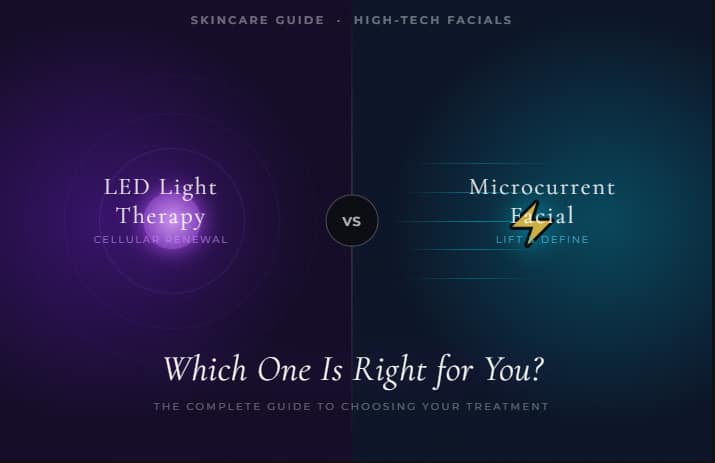 LED Light Therapy vs. Microcurrent: Choosing the Right High-Tech Facial